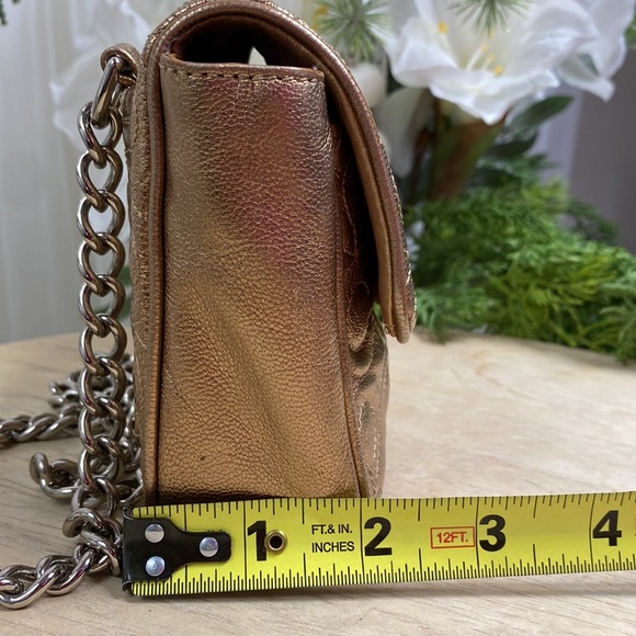 EUC Coach Gold Quilted leather mini bag - Picture 10 of 16